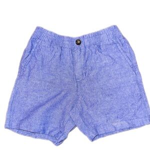 Janie and Jack Boys Shorts Blue Linen Chambray size 6